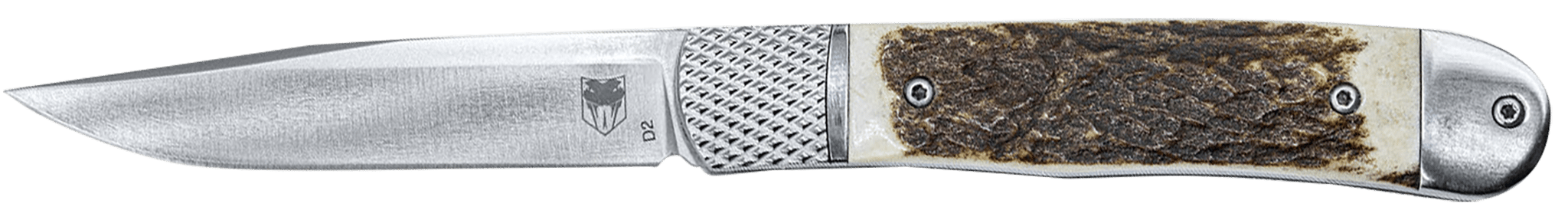 CobraTec Knives Trapper Hidden Release Folding Knife Drop Point - Innovative Hidden Release Mechanism, Ideal for EDC and Collectors - CTTHRSTG