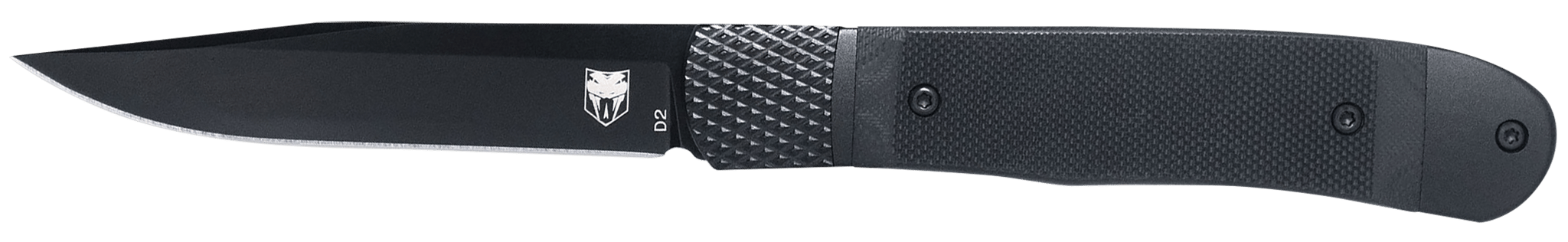CobraTec Knives CTTHRG10BKO Trapper  Small 3.13 Folding Plain 154CM SS Blade, 4.25 Black G10 Handle