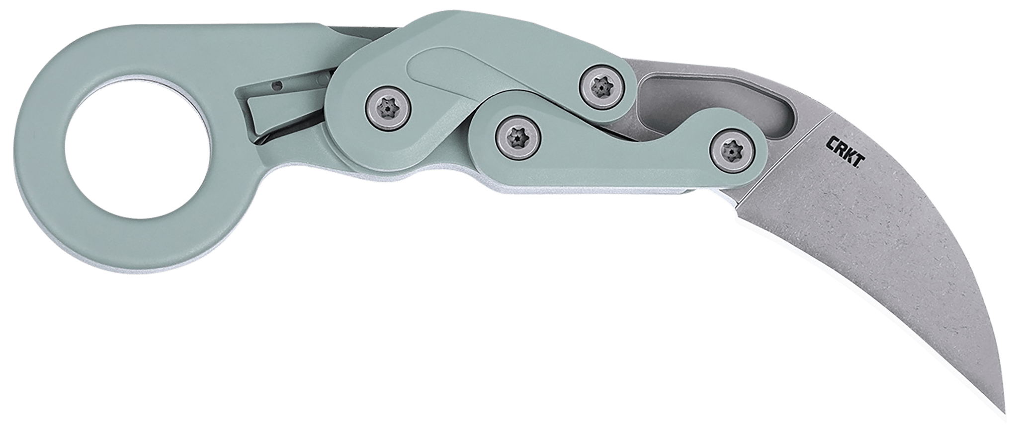 CRKT Kinematic Provoke Folding Karambit Knife, Sage Green - 4041GR