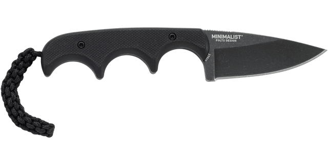 CRKT Minimalist Fixed Knife Drop Point, Black