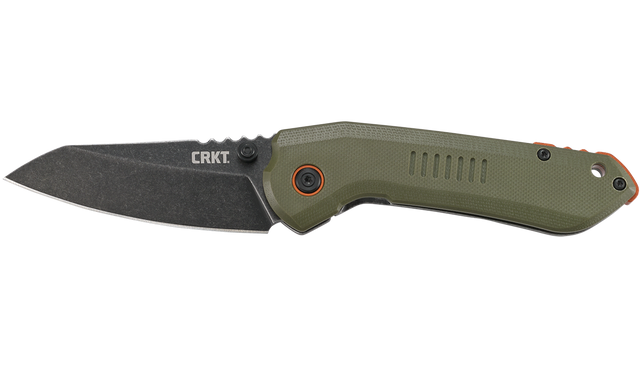 CRKT Overland Folding Knife Wharncliffe, OD Green