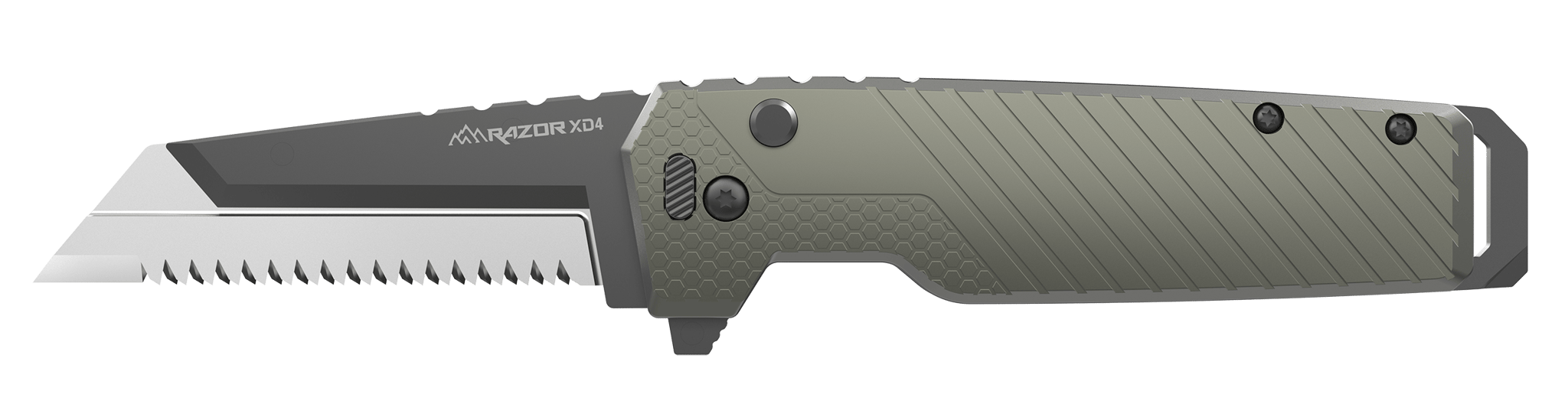 OUTDOOR EDGE RAZOR XD4 | 3.0" FOLDER KNIFE | W/ BLK UTILITY BLADE  - XDS430A-C