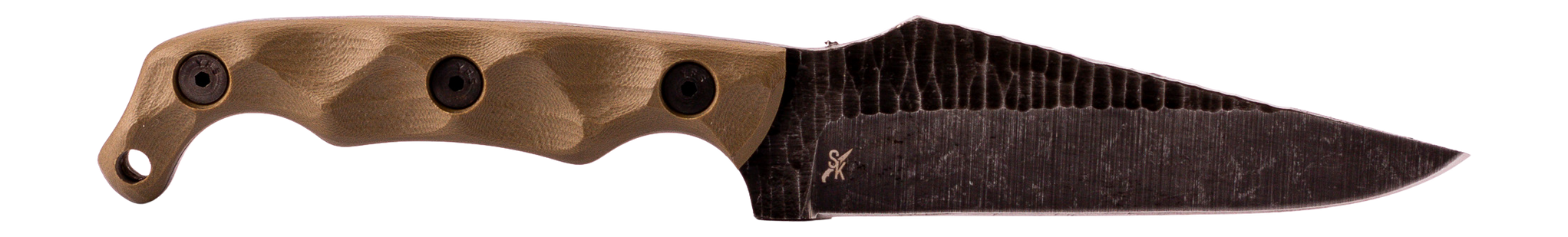 Stroup Knives TU2, Fixed Blade Knife w/ Sheath, OD Green - TU2
