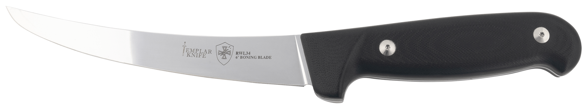 Templar Knife Boning, Fixed Blade Knife, Black - K6BBK362