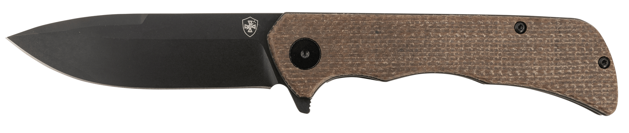 Templar Knife Paladin Linerlock Folding Knife Drop Point Brown - Perfect for Outdoor and Everyday Use - PFMBN321