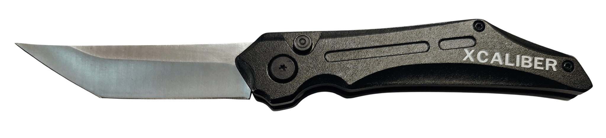 Xcaliber - 728881687638 - 3.50 Folding Automatic Tanto Plain Black Knife