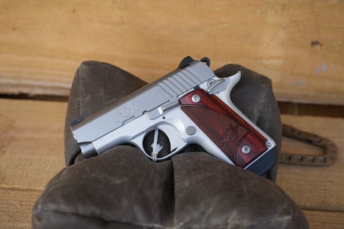 KIMBER MICRO STAINLESS ROSEWOOD NS