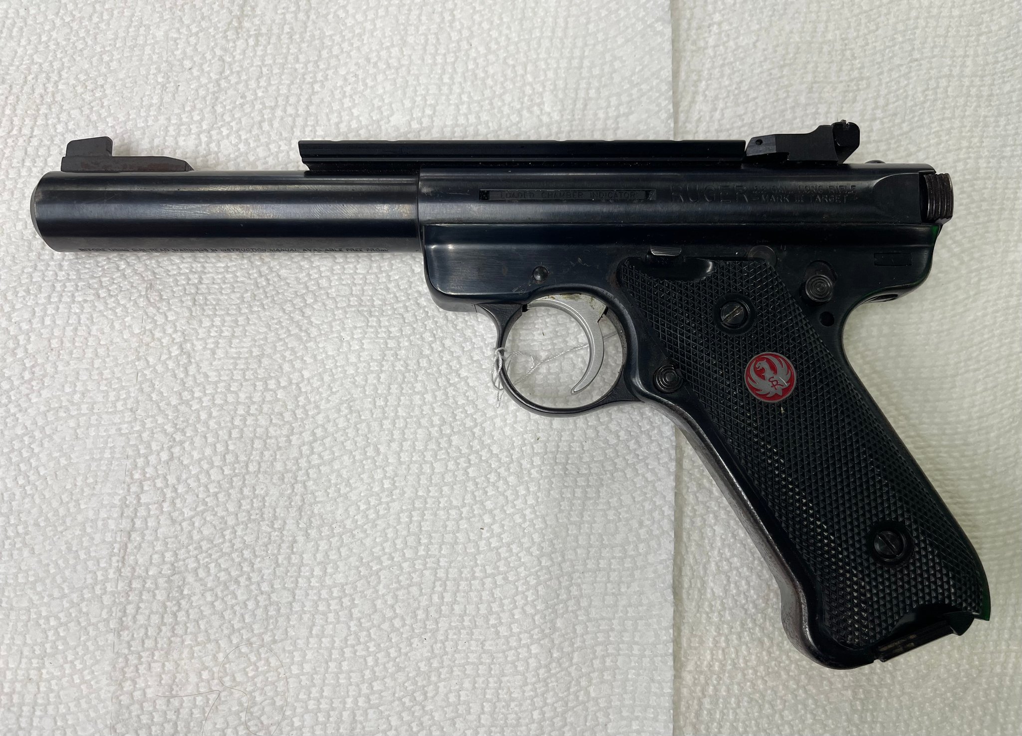 RUGER MARK III TARGET W/ RAIL .22 cal