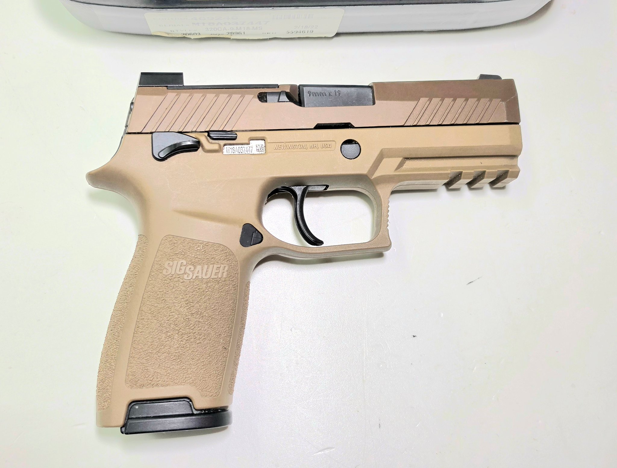 SIG SAUER TWO TONE PRE-OWNED SIG P320 CHAMBERED IN 9MM