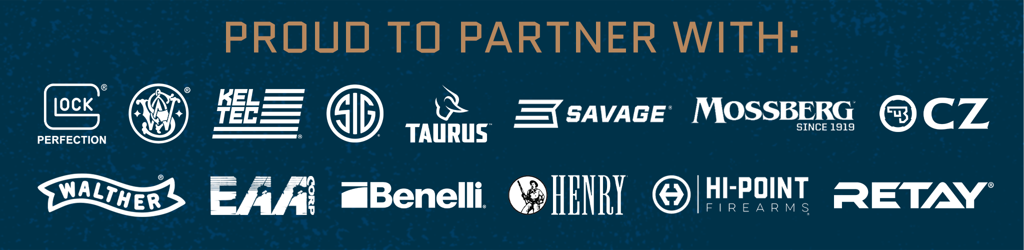 Brands that partner with Guns.com