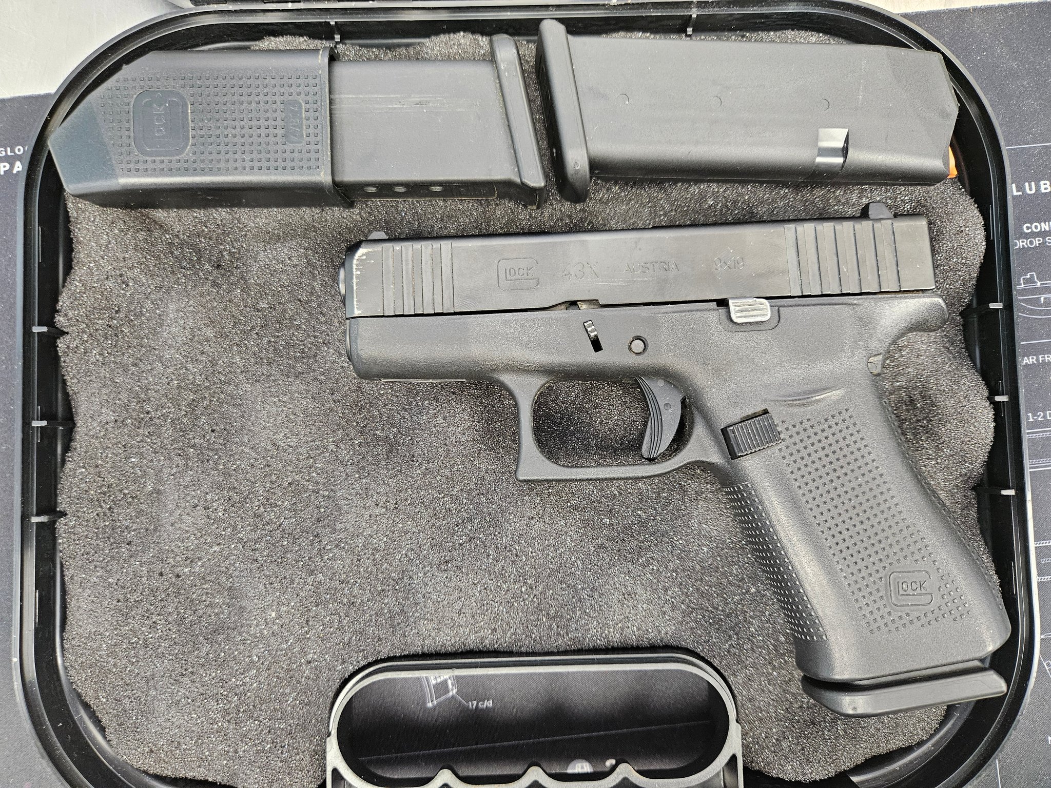GLOCK 43X 9mm luger (9x19 para)