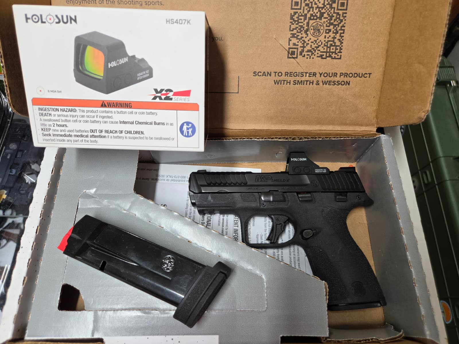 SMITH & WESSON PERFORMANCE CENTER SHIELD X CARRY COMP (MANUAL SAFETY)