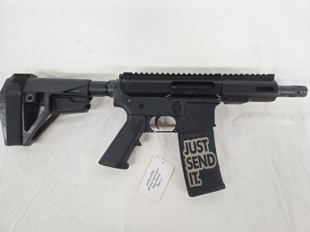 ANDERSON MANUFACTURING OneHorse/BCA AR-15 Pistol Left Side Charge, Right Side Eject, SBA5 Brace, Range Bag, Magazine