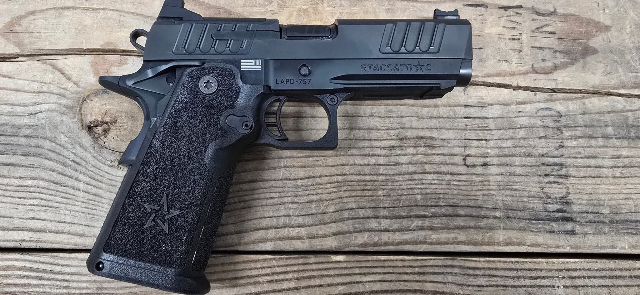 STACCATO Staccato C, 9mm, Semi-Auto, Black, Optic Ready, 4" Barrel, 5 Magazines, OEM Case