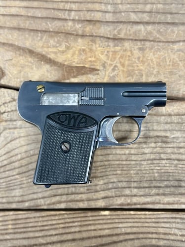 HOWA OWA Austrian Works Arsenal Model 1922 Production 635mm  25 ACP Pocket Pistol 21 Barrel BlowbackOperated 1 Magazine  Early Austrian Concealed Carry Classic