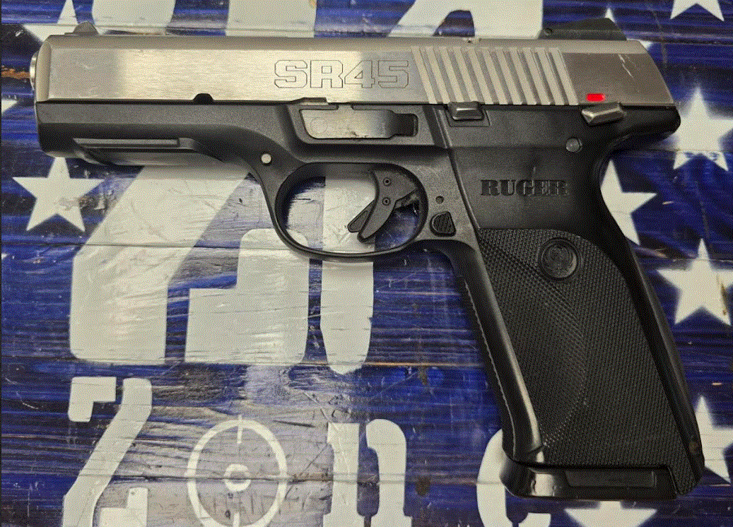 RUGER Ruger SR45 45acp Semi Auto Pistol, Black 4.5"
