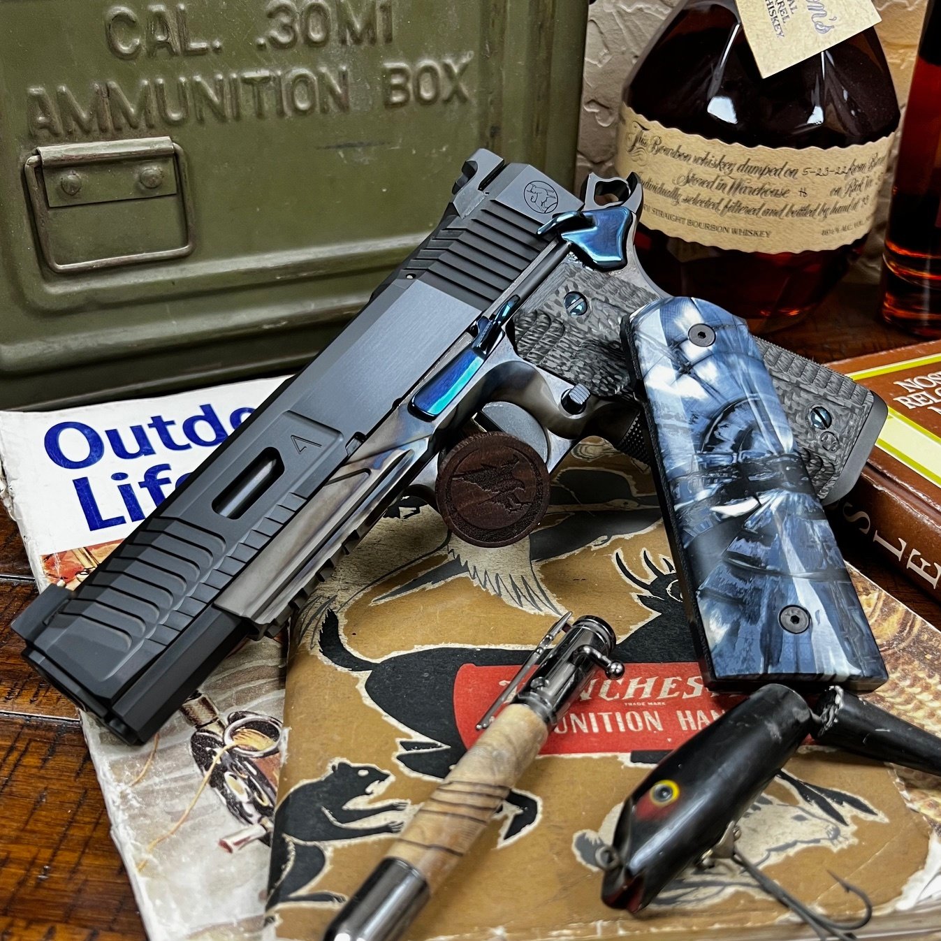 SPRINGFIELD ARMORY Springfield Armory TRP Operator . Night Hawk Custom Vip Agent 2 Conversion 45acp 5"  2 Magazines . Oem Case and extra hard case