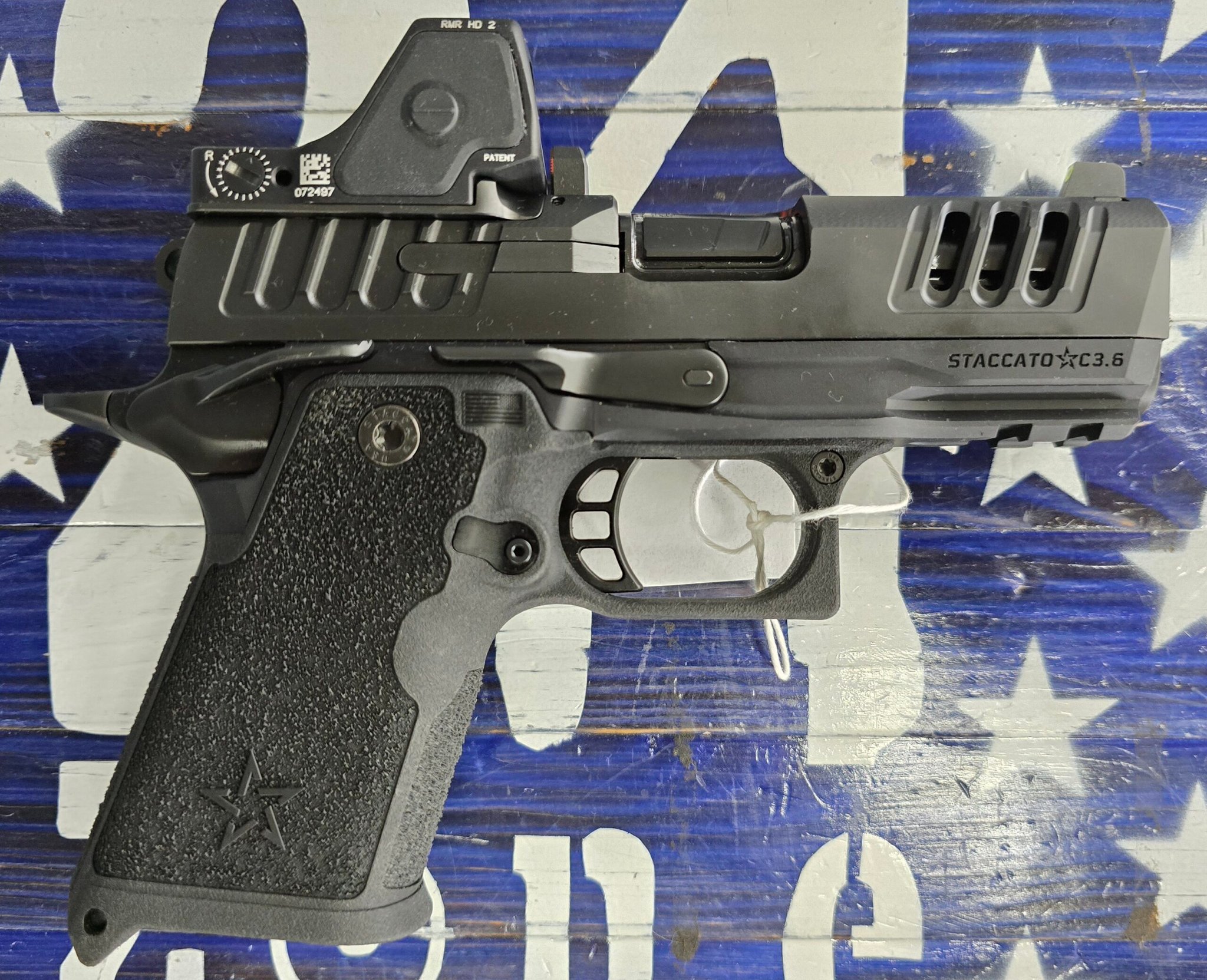 STACCATO STACCATO HD C3.6, TRIJICON RMR HD 3.25, SEMI AUTO, BLACK, 3.6", OEM BAG