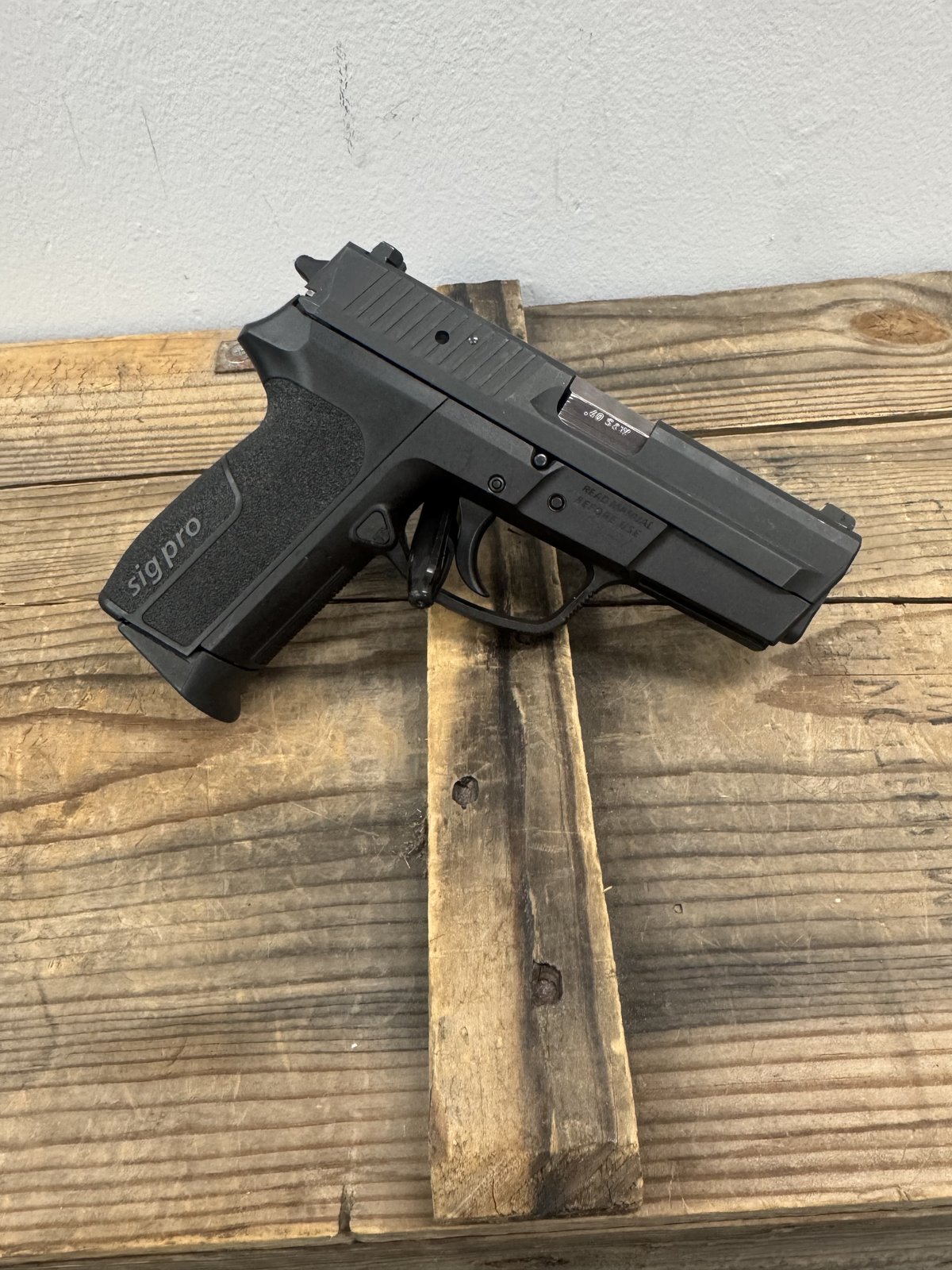 SIG SAUER Sig Arms SP2340, Semi Automatic Pistol, Polymer Frame, DA/SA Hammer Fire, Proprietary Accesory Rail, Original Case, 10 + 1 Capacity