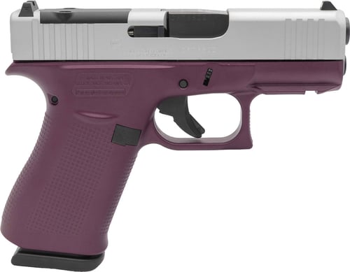GLOCK G43X MOS SCT CUSTOM BLACK CHERRY SILVER