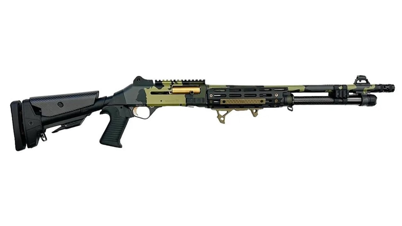 Orthos Raider S4 Elite Highland Camo, 12ga, 18.5 Barrel, 3 Chamber, 6+1 Barrel, Semi-Auto Shotgun