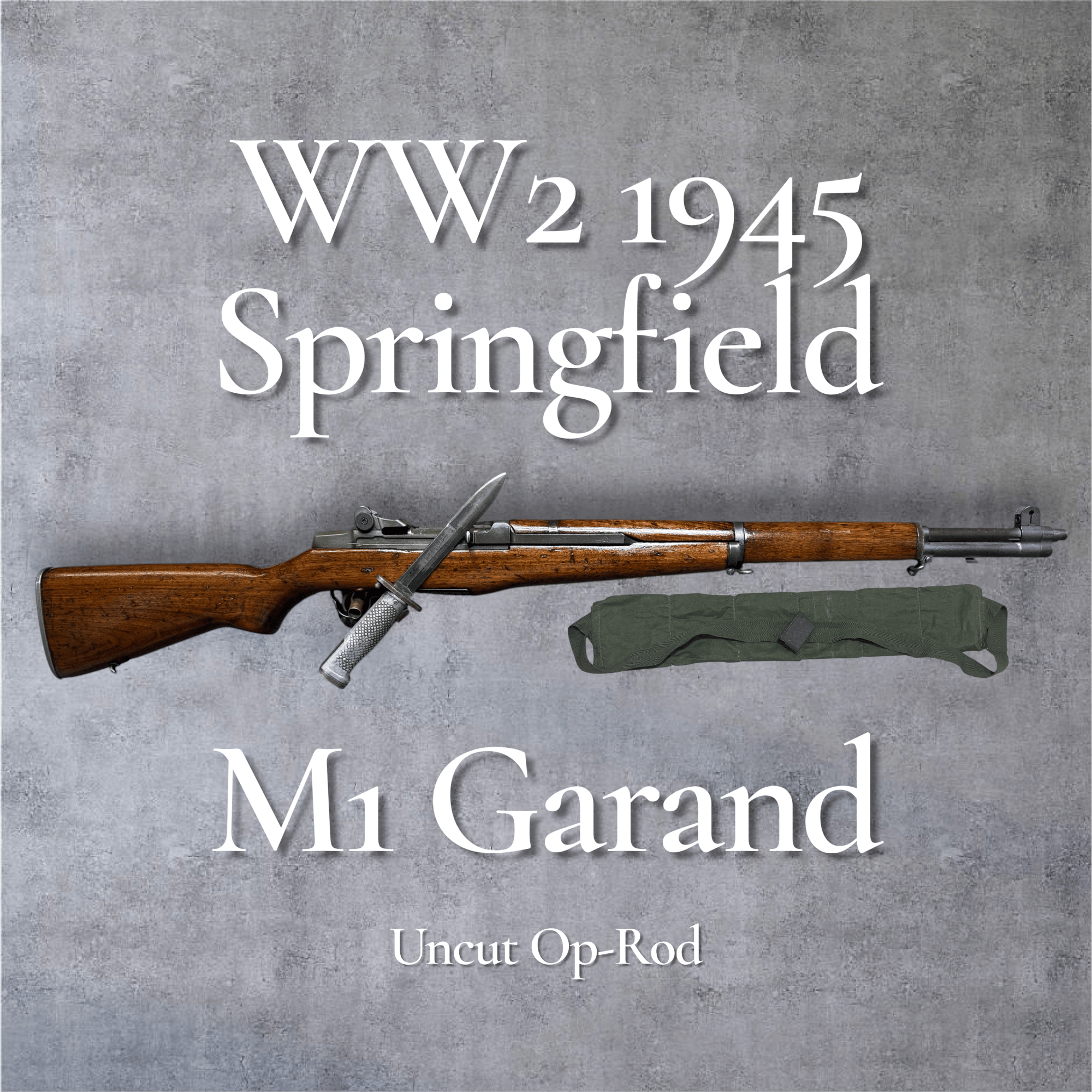 SPRINGFIELD ARMORY M1 Garand WW2 1945 US Rifle .30-06 sprg