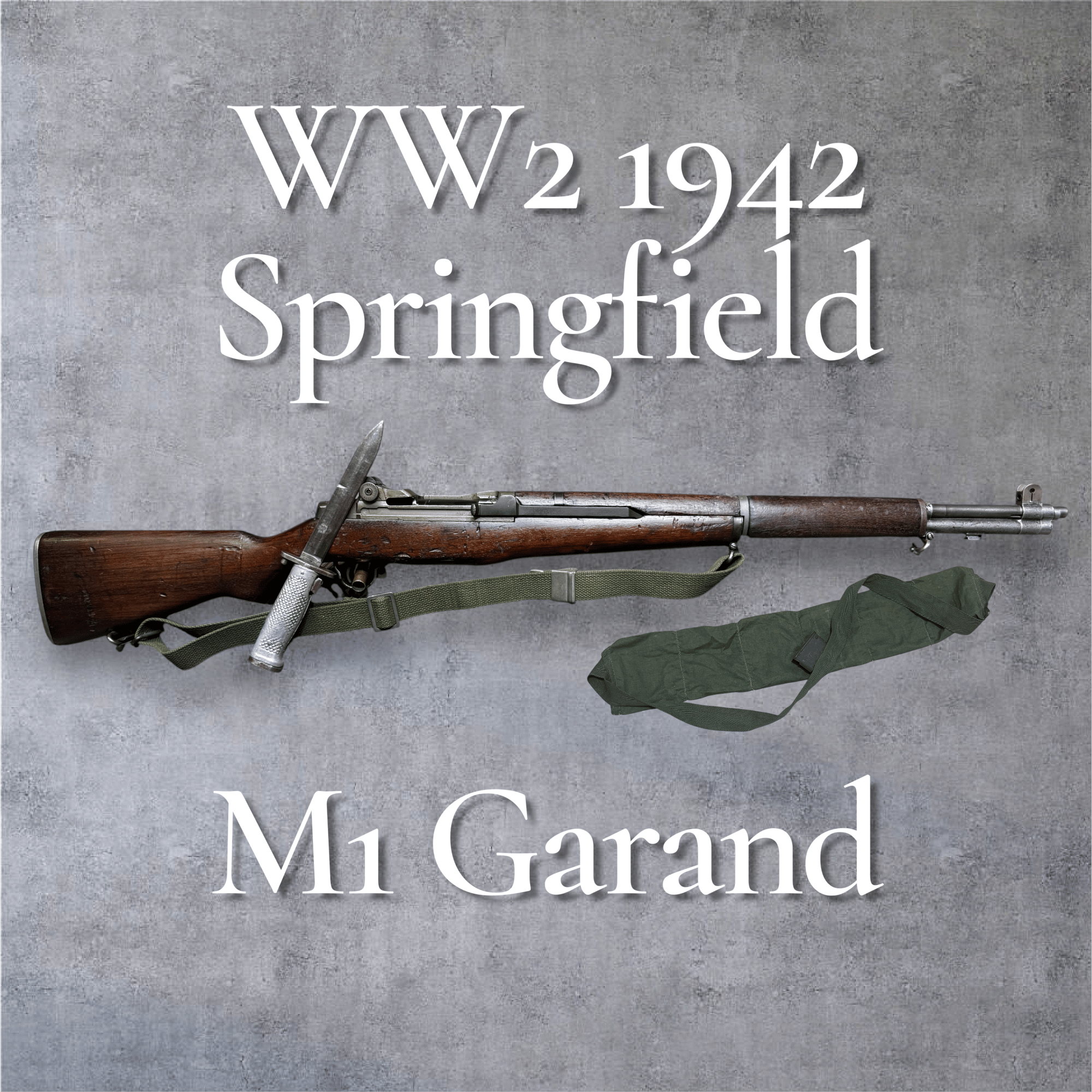 SPRINGFIELD ARMORY M1 Garand WW2 1942 US Rifle .30-06 sprg