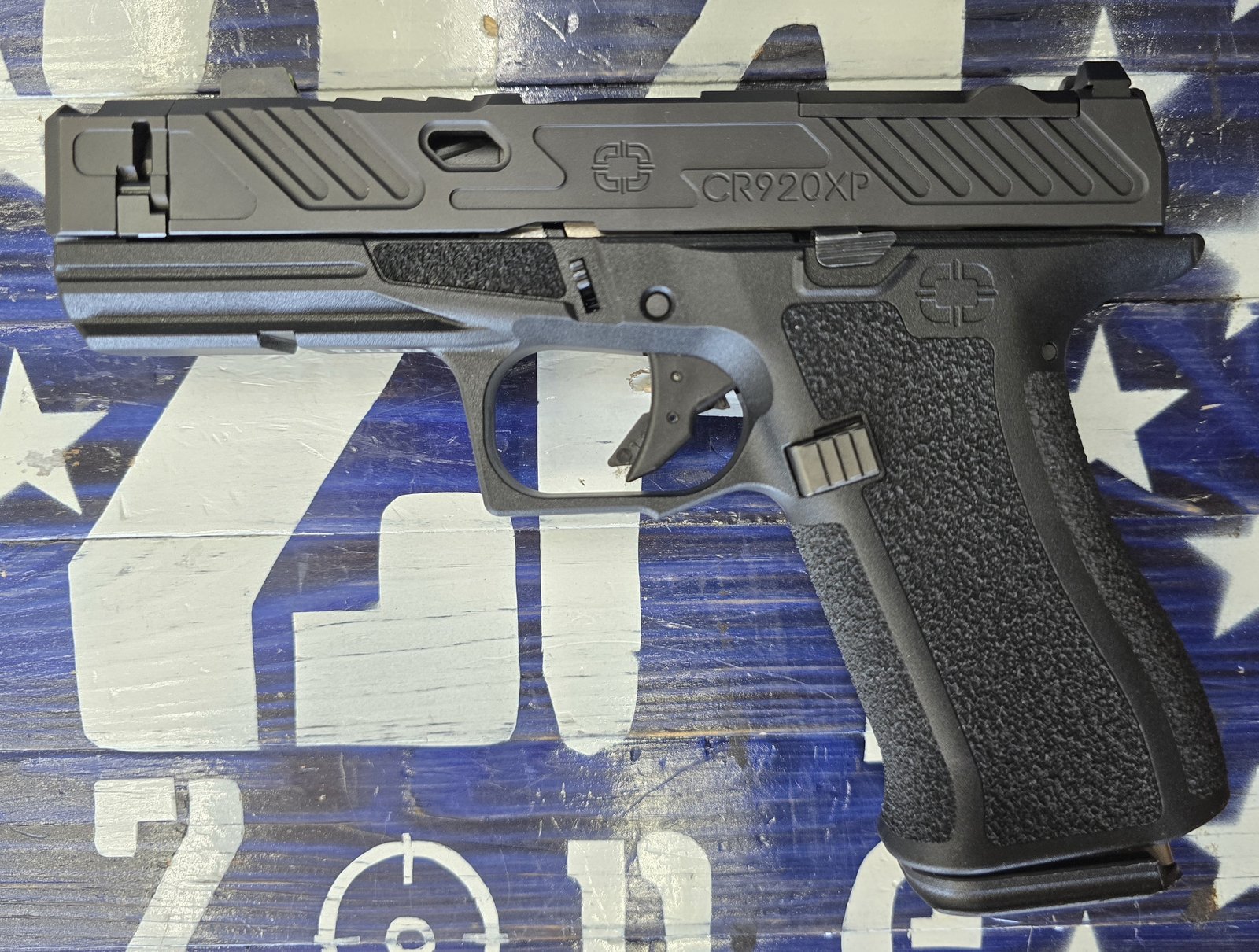 SHADOW SYSTEMS Shadow Systems CR920XP 9mm Semi Auto Pistol, Black 3.65