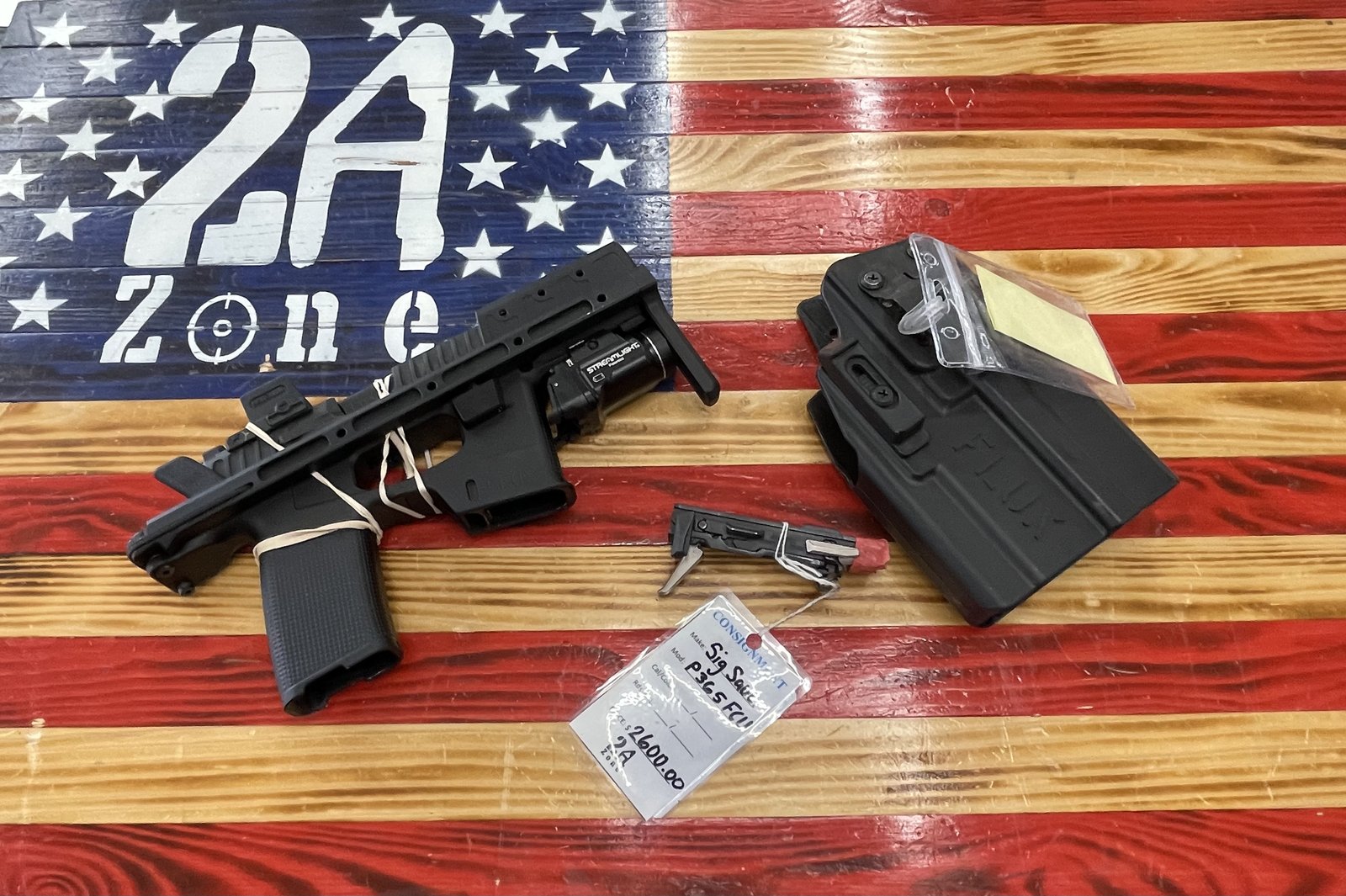 SIG SAUER Sig Sauer,P365 FCU,Black,Flux Raider chassis,EPS Carry,Holster,4 Mags,Streamlight,Tlr Hlx Sub,2 Oem Bags