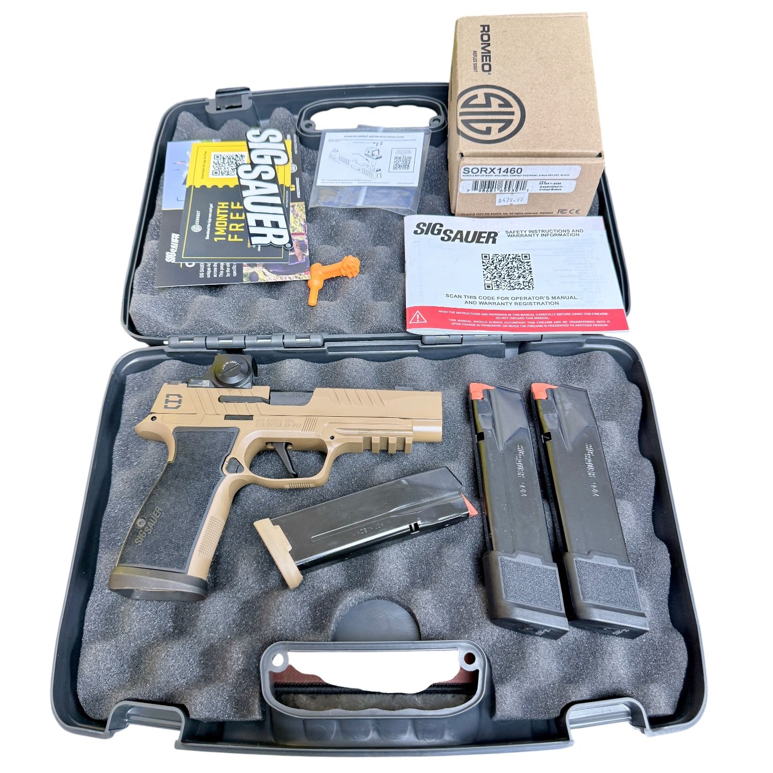 SIG SAUER P365 AXG DH3 With Romeo-X Enclosed Compact 6 MOA