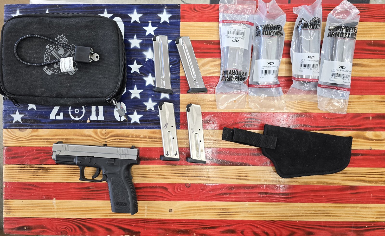 SPRINGFIELD ARMORY Springfield Armory XD-9 9mm Semi Auto Pistol, Black 4"
