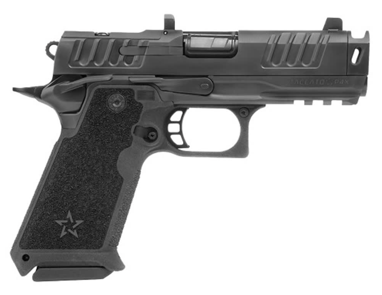 Staccato 2011 HD P4X Premium, 9mm, 4 Comp'd Barrel, 4- 18rd Magazines, X-Cuts, Night Sights, Optics Ready, Pistol
