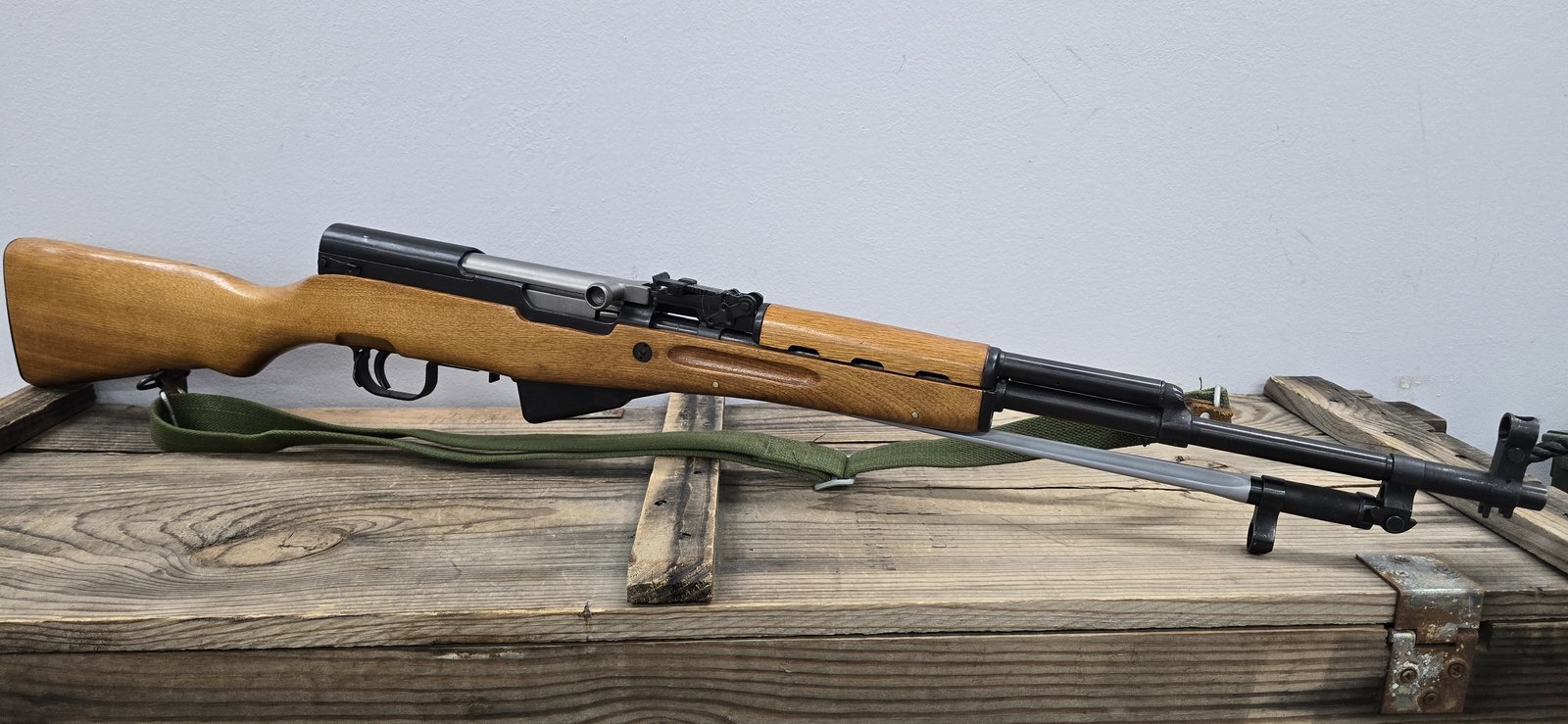 NORINCO Norinco SKS 762, 20" Barrel, Semi-automatic, 7.62x39, Rifle, Green Sling