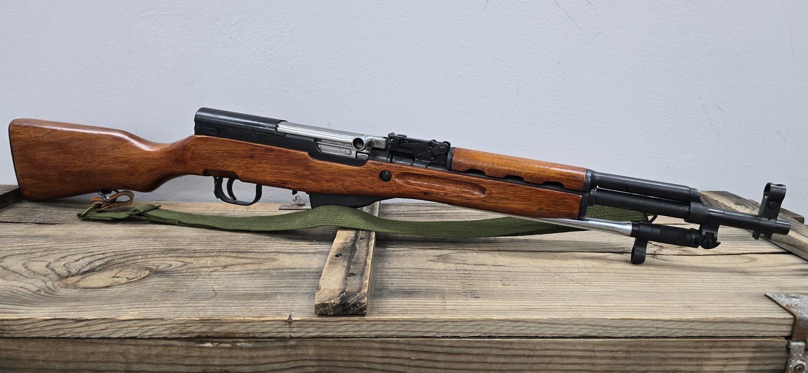 NORINCO Norinco SKS 762, 16" Barrel, Semi-automatic, 7.62x39, Rifle, Green Sling