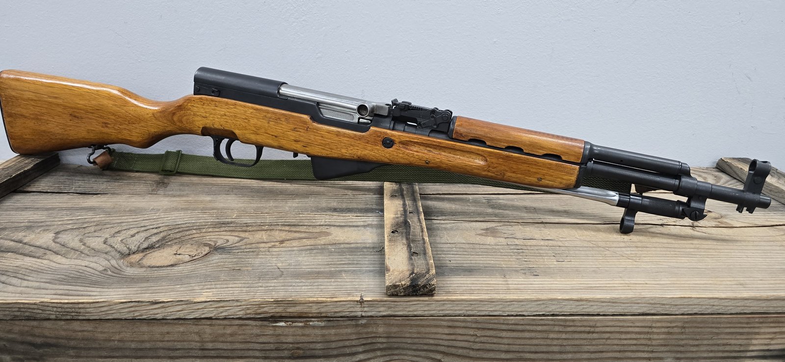 NORINCO Norinco SKS 762, 16" Barrel, Semi-automatic, 7.62x39, Rifle, Green Sling