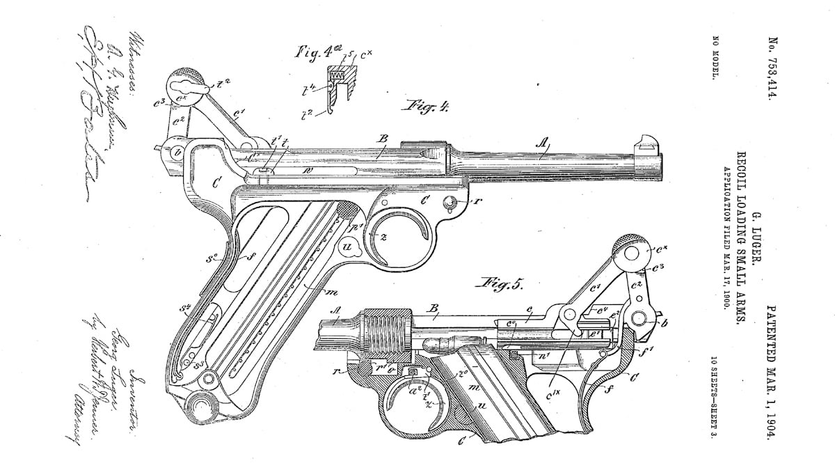 Luger P04 Patent