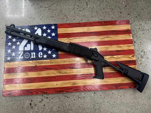 BENELLI Benelli M4 SemiAutomatic Shotgun 3 Chamber Black 185 Barrel 71 Tube 12 ga IWC QD Mount Velcro Side Saddle No Lock W Case