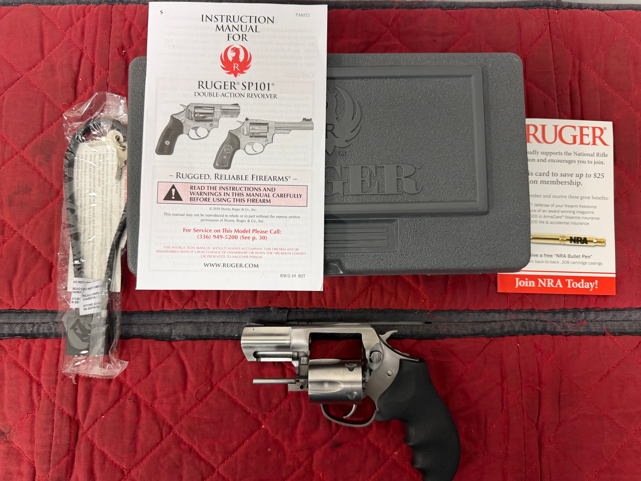 RUGER SP101 STANDARD SINGLE/DOUBLE
