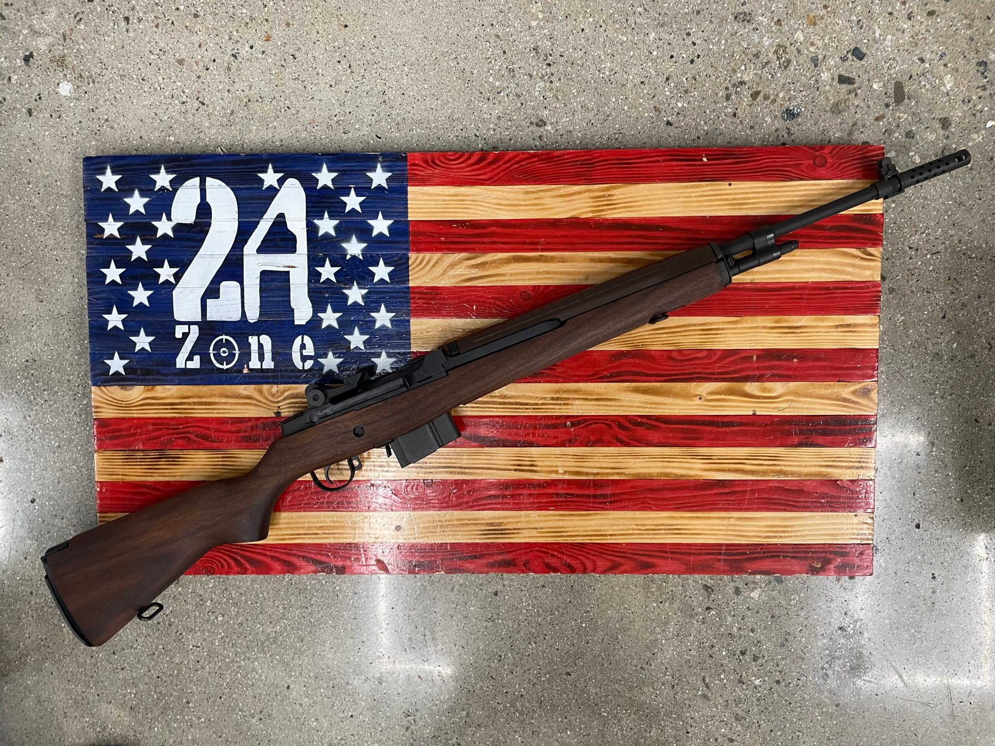 SPRINGFIELD ARMORY SpringField Armory M1A Loaded, Long Gun, Semi Auto, 22" Barrel, .308 Win, 10+1, Woodstock, 3 Mags, Gray Gun Sock no Lock