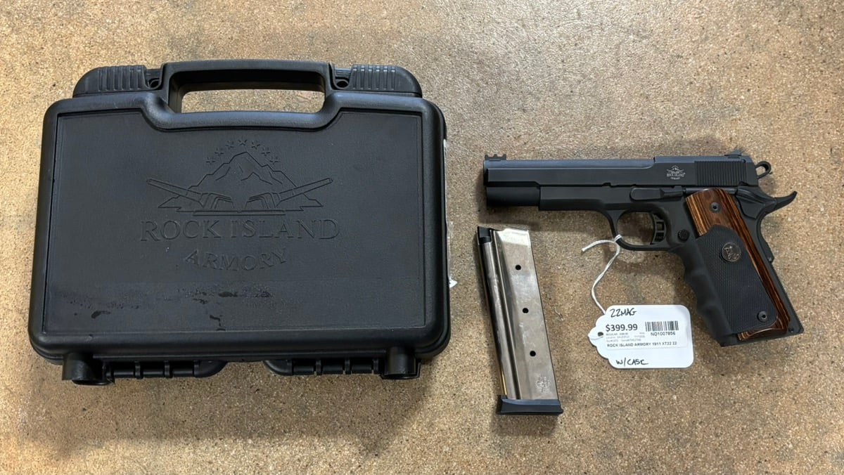 ROCK ISLAND ARMORY M1911 A1 XT 22MAG