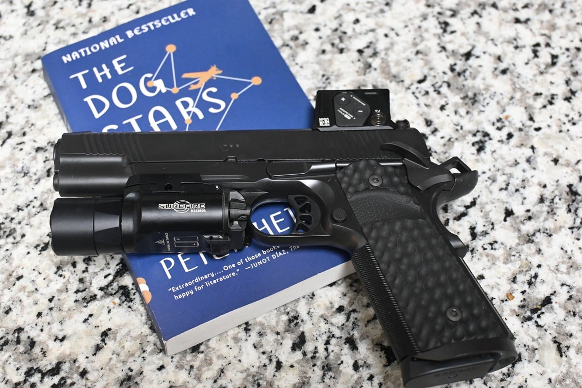 Springfield Armory TRP 5-inch .45 with Aimpoint COA red dot