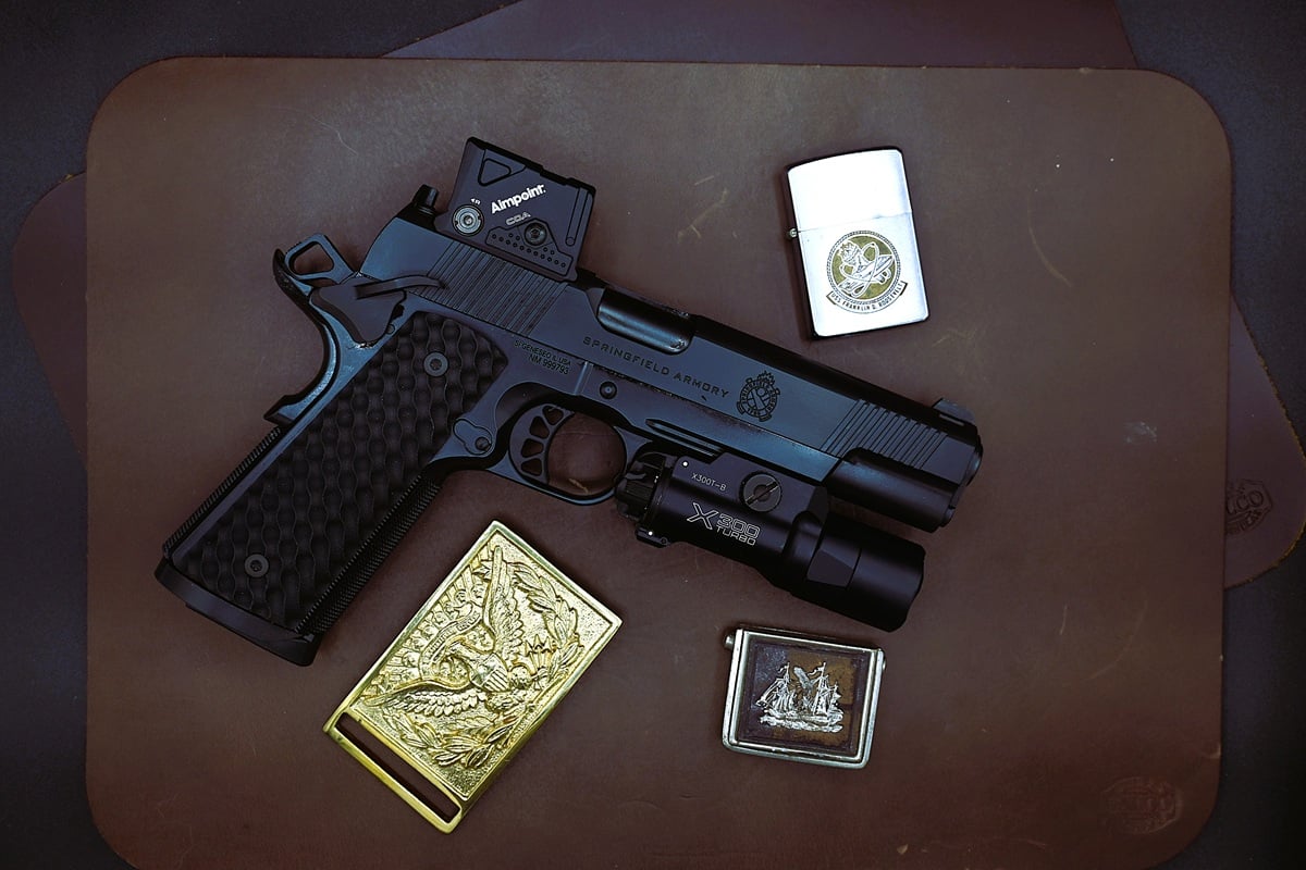 Springfield Armory TRP 5-inch .45 with Aimpoint COA red dot