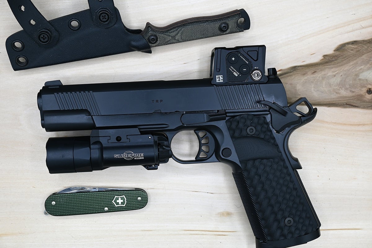 Springfield Armory TRP 5-inch .45 with Aimpoint COA red dot
