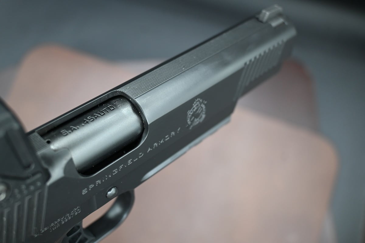 Springfield Armory TRP 5-inch .45 with Aimpoint COA red dot
