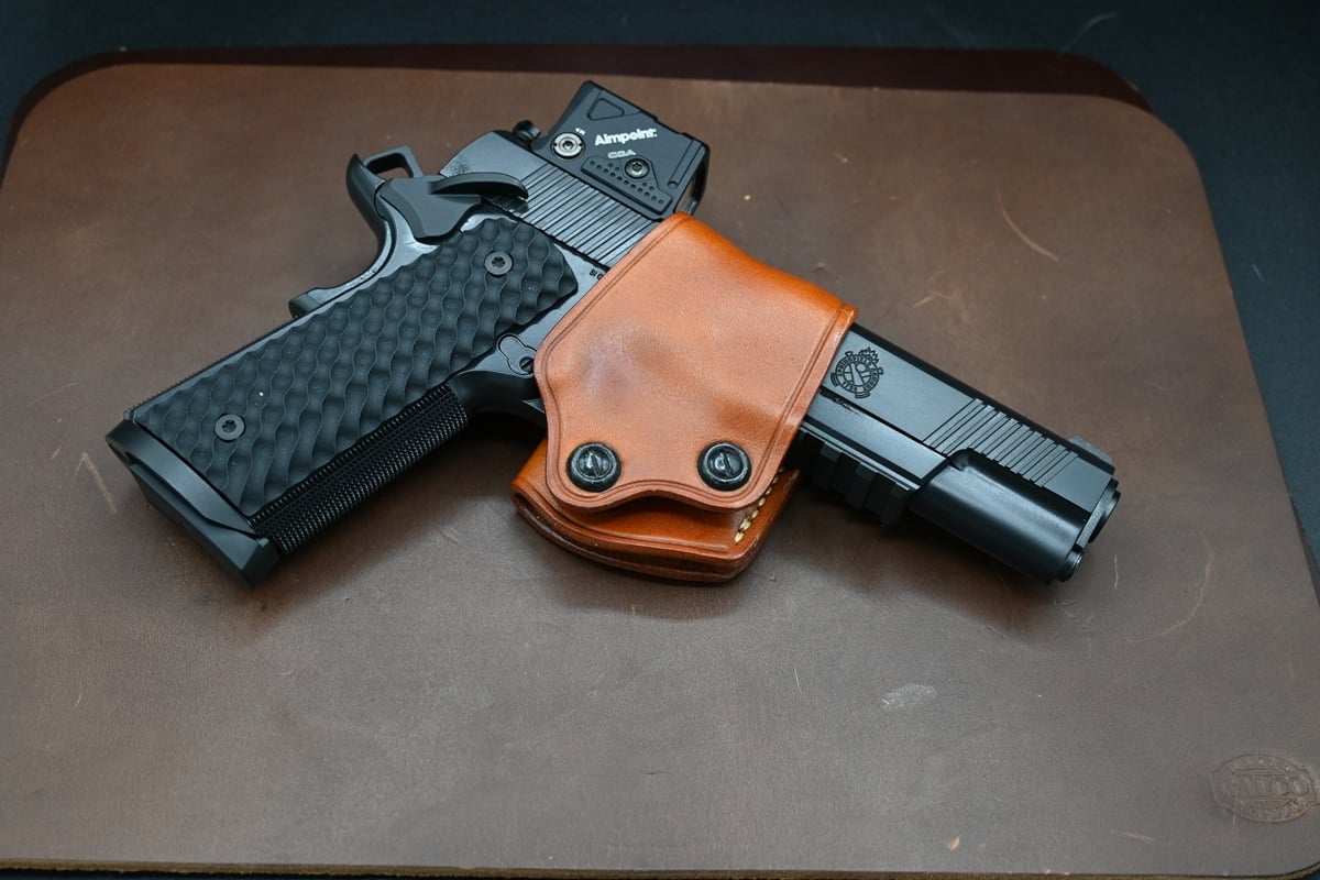 Springfield Armory TRP 5-inch .45 with Aimpoint COA red dot
