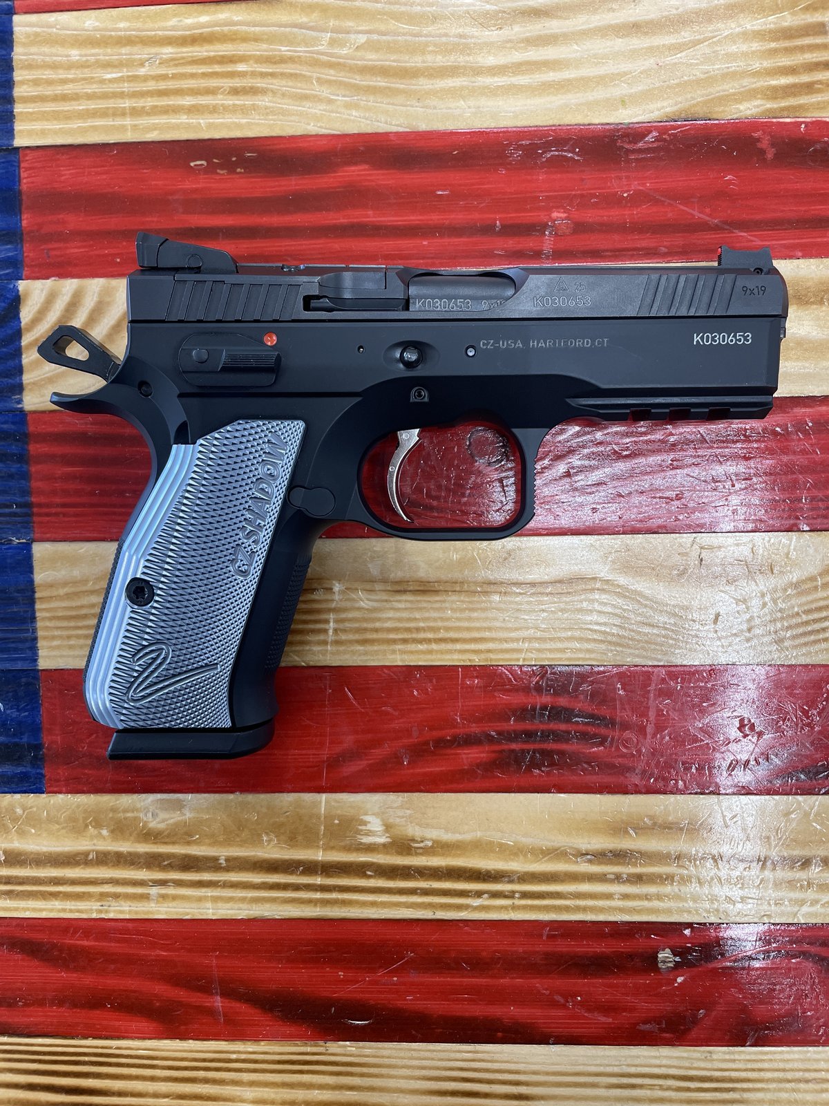 CZ CZ Shadow 2 Compact, Handgun, Semi Auto, 9mm, 4in Barrel, Black, Two Mags.