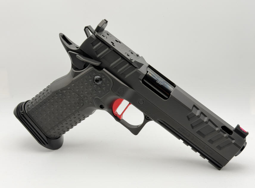 ATLAS GUNWORKS  Apollo V3 Perfect Zero(TM) DLC Blk, RED Flat Sub 2lb Trigger, Tactical Magwell, RMR/SRO Plate