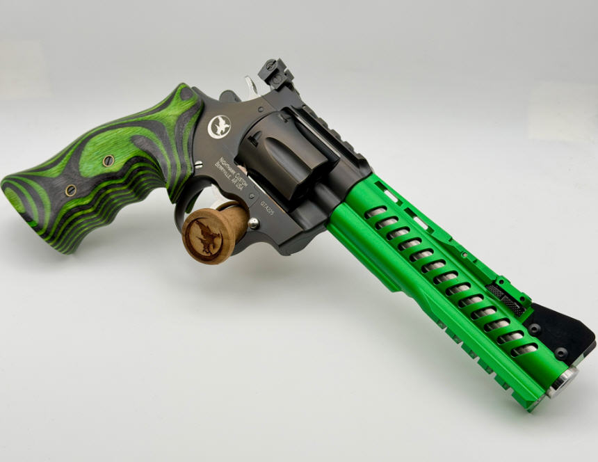 KORTH Super Sport GTA 6" BLACK .357 MAGNUM, LAMINATE WOOD GRIPS, 9MM CYLINDER