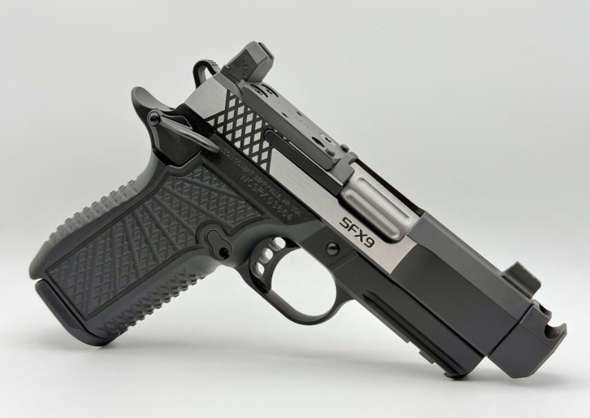 WILSON COMBAT  SFX9, FULL GRIP, COMPENSATED BARREL SS, POLISHED SIDES, AMBI LightRail Frame. TRITIUM Tall Sights, RMR Optics Ready