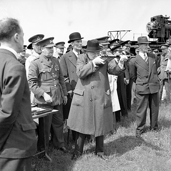 winston churchill shooting gun